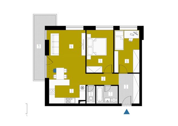 Moderné bývanie s terasou a garážou na Muchovom námestí.